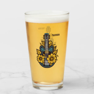 Individuelle Name und Farbe Ukulele Glas