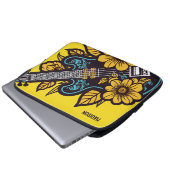 Individuelle Name und Farbe Ukulele Laptopschutzhülle (Vorne Knopf)