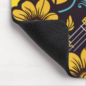 Individuelle Name und Farbe Ukulele Mousepad (Ecke)