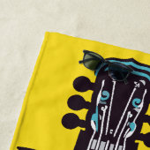 Individuelle Name und Farbe Ukulele Strandtuch (Beispiel)