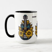 Individuelle Name und Farbe Ukulele Tasse (Links)