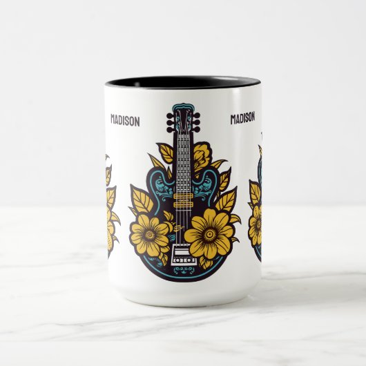 Individuelle Name und Farbe Ukulele Tasse (Zentrum)