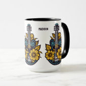 Individuelle Name und Farbe Ukulele Tasse (VorderseiteRechts)