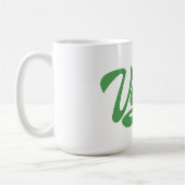 Individuelle Name und Farbe Vegan Kaffeetasse (Links)