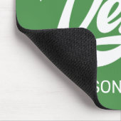 Individuelle Name und Farbe Vegan Mousepad (Ecke)