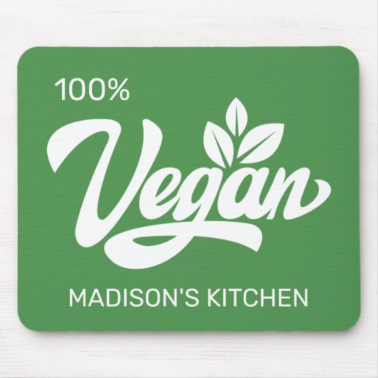 Individuelle Name und Farbe Vegan Mousepad (Vorne)