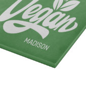 Individuelle Name und Farbe Vegan Schneidebrett (Ecke)