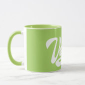 Individuelle Name und Farbe Vegan Tasse (Links)