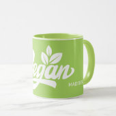 Individuelle Name und Farbe Vegan Tasse (VorderseiteRechts)