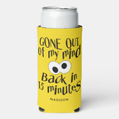 individuelle Name und Farbe "Verrückt" Selters Dosenkühler (Seltzer Vorderseite)