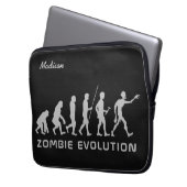 individuelle Name und Farbe Zombie Evolution Ärmel Laptopschutzhülle (Vorderseite Links)