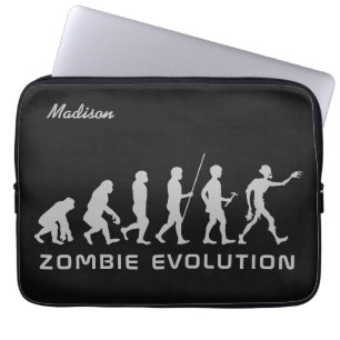 individuelle Name und Farbe Zombie Evolution Ärmel Laptopschutzhülle