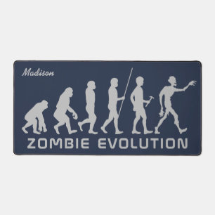 Individuelle Name und Farbe Zombie Evolution Handt Schreibtischunterlage