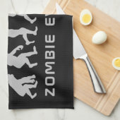 Individuelle Name und Farbe Zombie Evolution Küche Geschirrtuch (Viertel Falte)