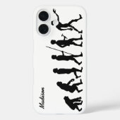 Individuelle Name und Farbe Zombie Evolution Telef Case-Mate iPhone Hülle (Rückseite)