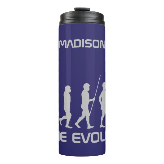 Individuelle Name und Farbe Zombie Evolution Tumbl Thermosbecher (Vorderseite)