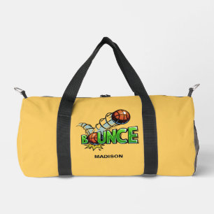 Individuelle Name- und Farbenspiel Basketball Duffle Bag