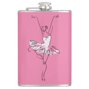 Individuelle Name- und Farbflasche Flachmann