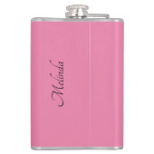 Individuelle Name- und Farbflasche Flachmann (Rückseite)