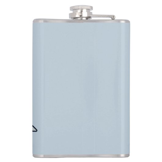 Individuelle Name- und Farbflasche Flachmann (Rückseite)