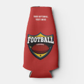 Individuelle Name- und Farbfußball Flaschenkühler (Vorderseite)