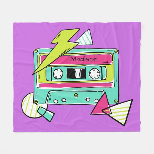 Individuelle Name- und Farbkassettendecke Fleecedecke (Vorderseite (Horizontal))