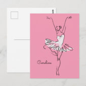 Individuelle Name und Farbpostkarte Postkarte (Vorne/Hinten)