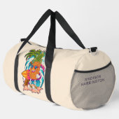 Individuelle Name- und Farbsurfananas Duffle Bag (Rechte Ecke)