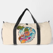 Individuelle Name- und Farbsurfananas Duffle Bag (Rückseite)