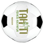 Individuelle Name- und Farbtahiti Fußball (Gedreht)