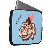 Individuelle Name- und Farbteller Ice Laptopschutzhülle (Vorne Rechts)