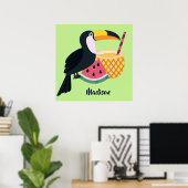 Individuelle Name- und Farbtupfer Poster (Heimbüro)