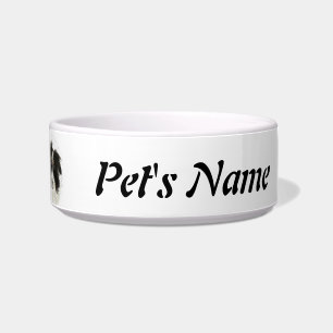 Individuelle Name und Foto Border Collie, Haustier Napf