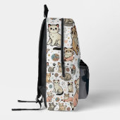 Individuelle Name- und Foto-Katzenmuster Bedruckter Rucksack (Links)