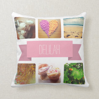 Individuelle Name und Foto Kissen