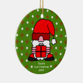 Individuelle Name und Foto Niedlich Weihnachten We Keramik Ornament (Rechts)