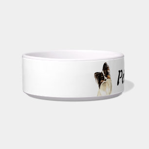 Individuelle Name und Foto Papillon, Haustier, Hun Napf