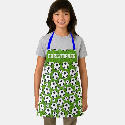 Individuelle Name- und Fußball-Kinder Schürze (Insitu)