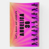 Individuelle Name und Geburtstag Banner (Vertikal)