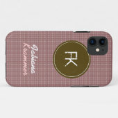 individuelle Name und Initialen Case-Mate iPhone Hülle (Rückseite (Horizontal))