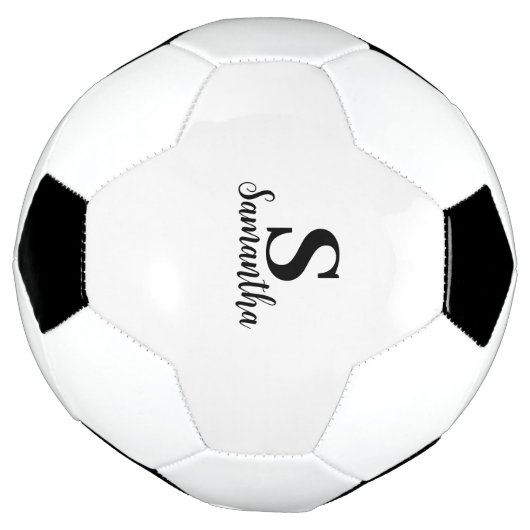 Individuelle Name und Initialen Personalisiert Mon Fußball (Gedreht)