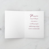 Individuelle Name und Jahr 51. Ordination Jahresta Karte (Innenseite)