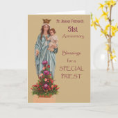 Individuelle Name und Jahr 51. Ordination Jahresta Karte (Gelbe Blume)