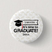 Individuelle Name und Jahr Abschluss Geschenk Button (Vorderseite)