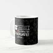 Individuelle Name und Jahr Abschluss Geschenk Kaff Kaffeetasse (Vorderseite Links)