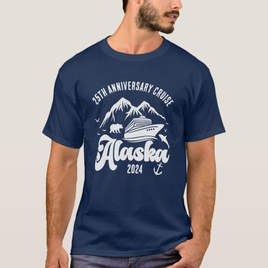 Individuelle Name und Jahr Alaska Kreuzfahrt T-Shirt (Vorderseite)