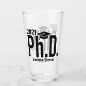 Individuelle Name und Jahr Doktortitel Glas (Vorderseite)