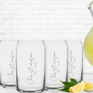 Individuelle Name und Jahr Dosenglas