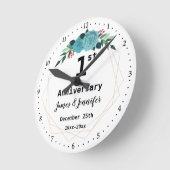 Individuelle Name und Jahr zum ersten Mal zum Hoch Runde Wanduhr (Winkel)