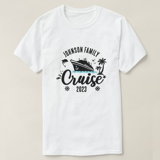 Individuelle Name- und Jahresreise T-Shirt (Design vorne)